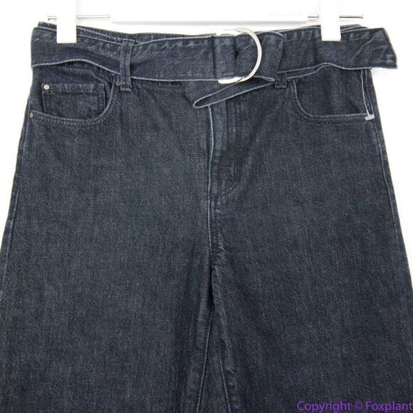 NEW Ann Taylor the wide leg jeans with belt, size 2P - Picture 2 of 11